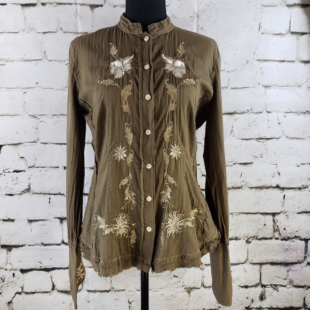 3J Worhshop Johnny Was blouse